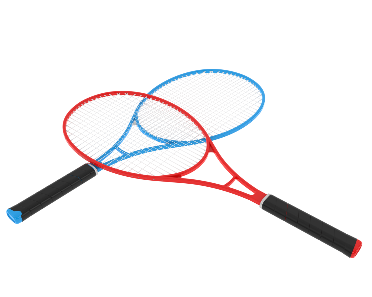 Racket isolated on background. 3d rendering - illustration png