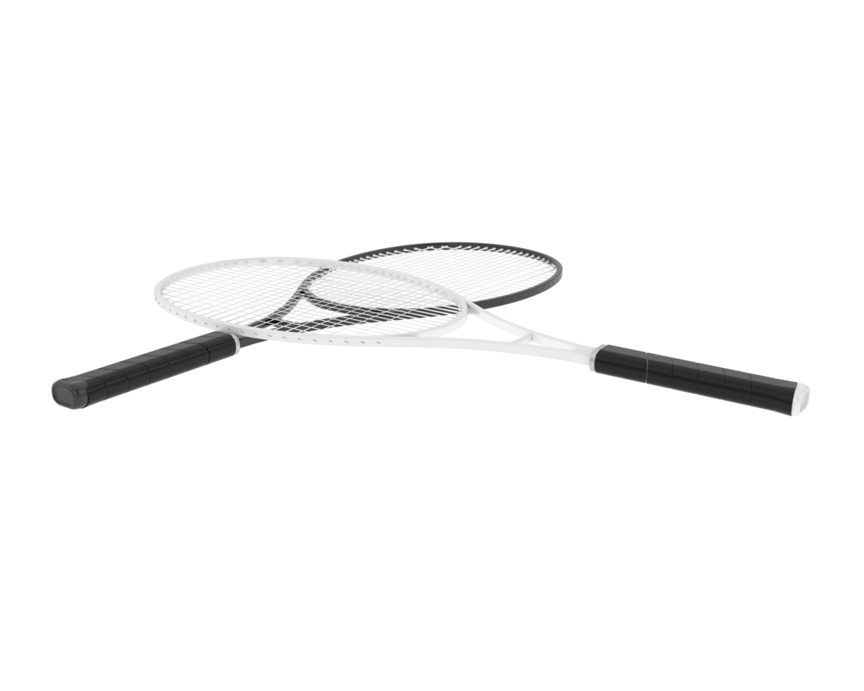 Racket isolated on background. 3d rendering - illustration png