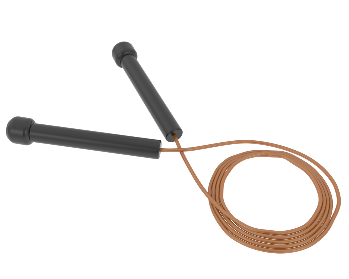Jump rope isolated on background. 3d rendering - illustration png