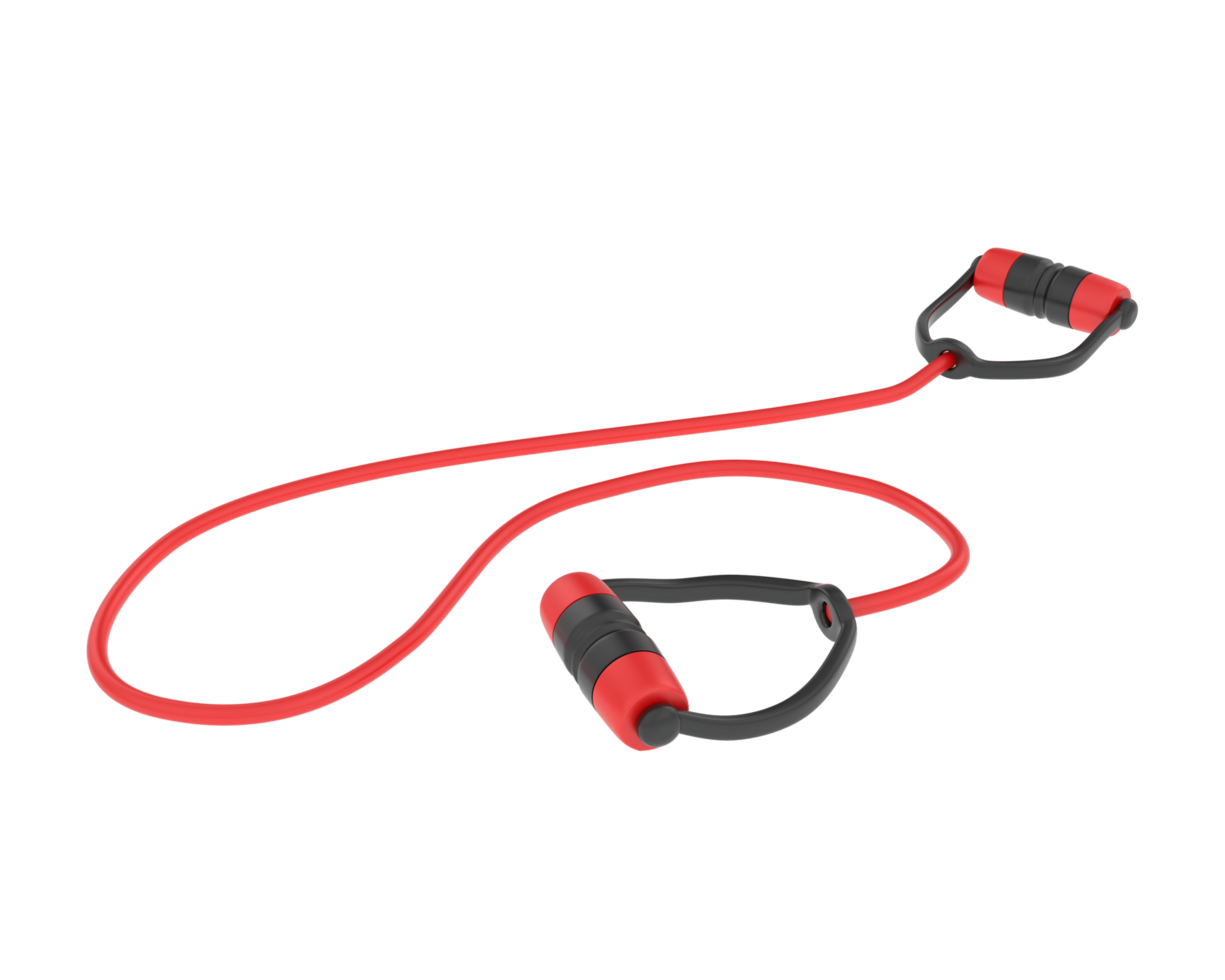 Elastic rope isolated on background. 3d rendering - illustration png