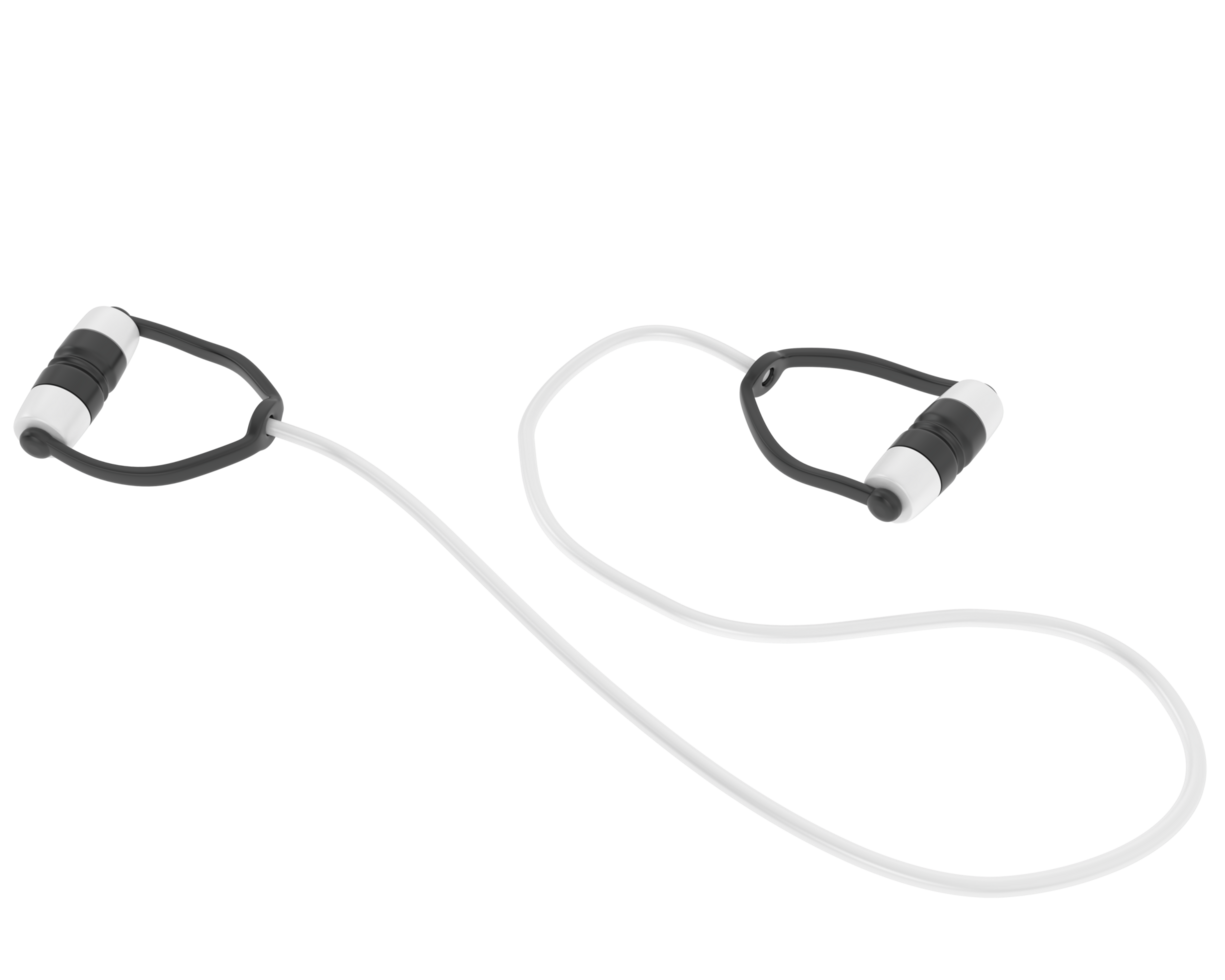 Elastic rope isolated on background. 3d rendering - illustration png