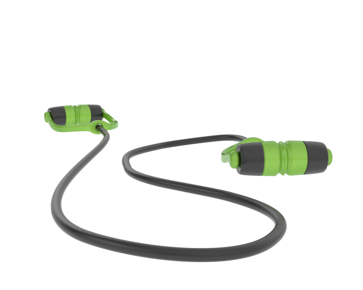 Elastic rope isolated on background. 3d rendering - illustration png