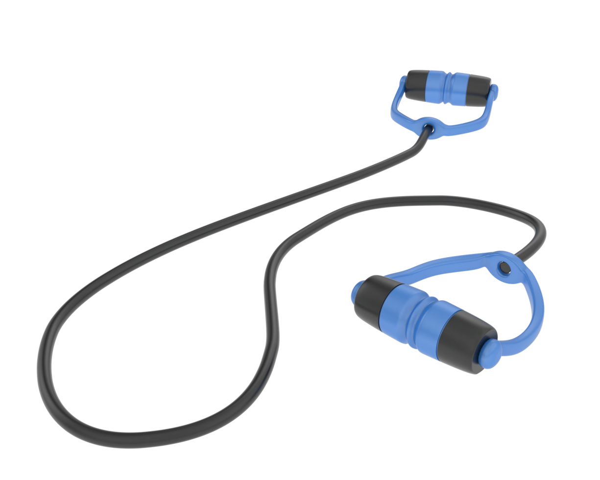 Elastic rope isolated on background. 3d rendering - illustration png