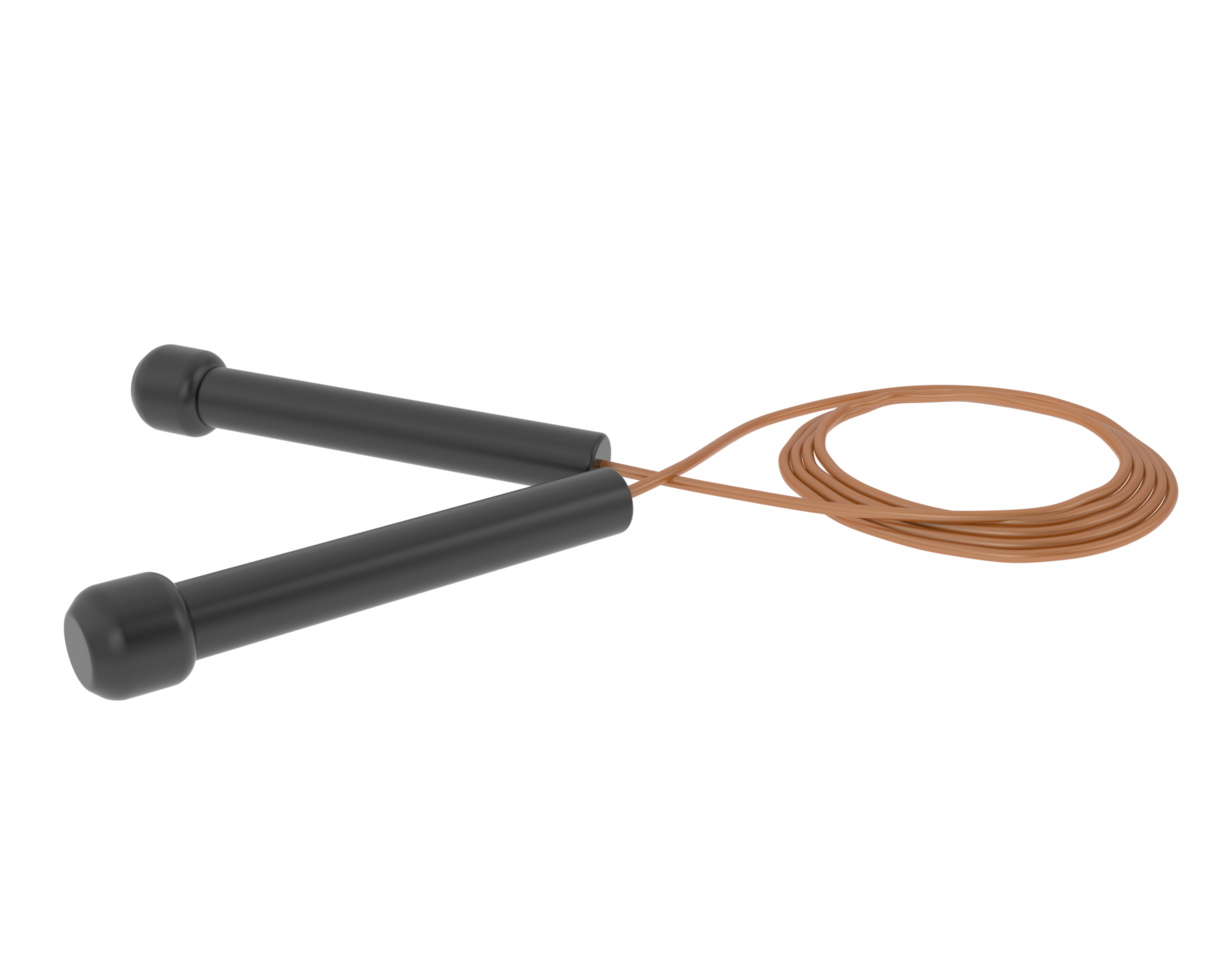 Elastic rope isolated on background. 3d rendering - illustration png