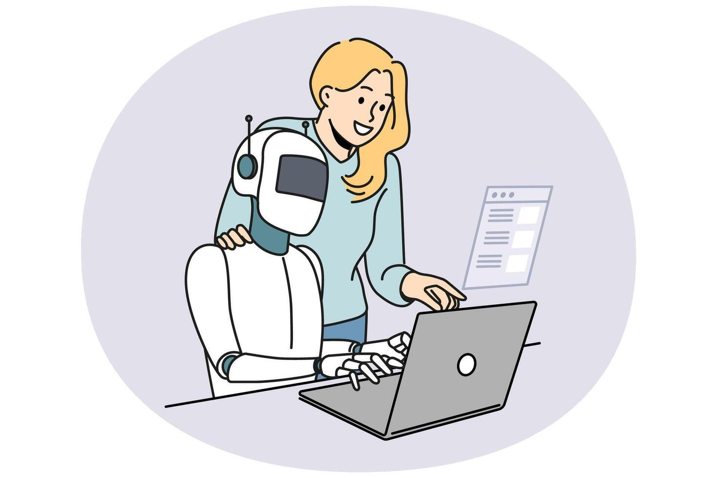 Robotic assistant test and search program bugs vector