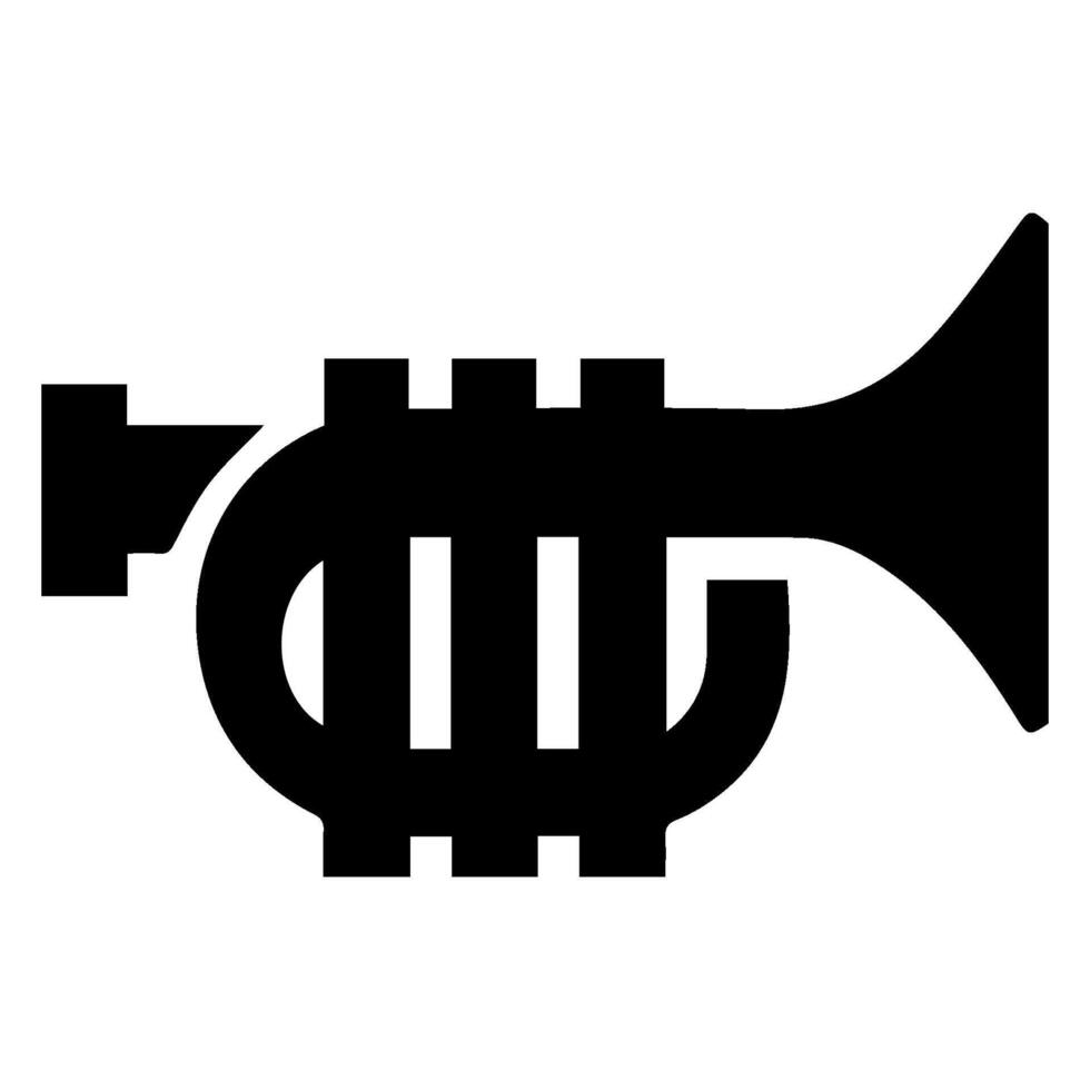 trumpet icon template illustration logo design vector