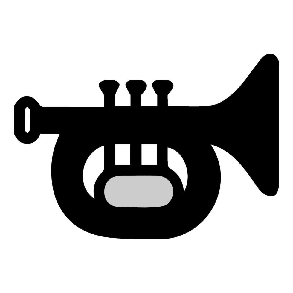 trumpet icon template illustration logo design vector