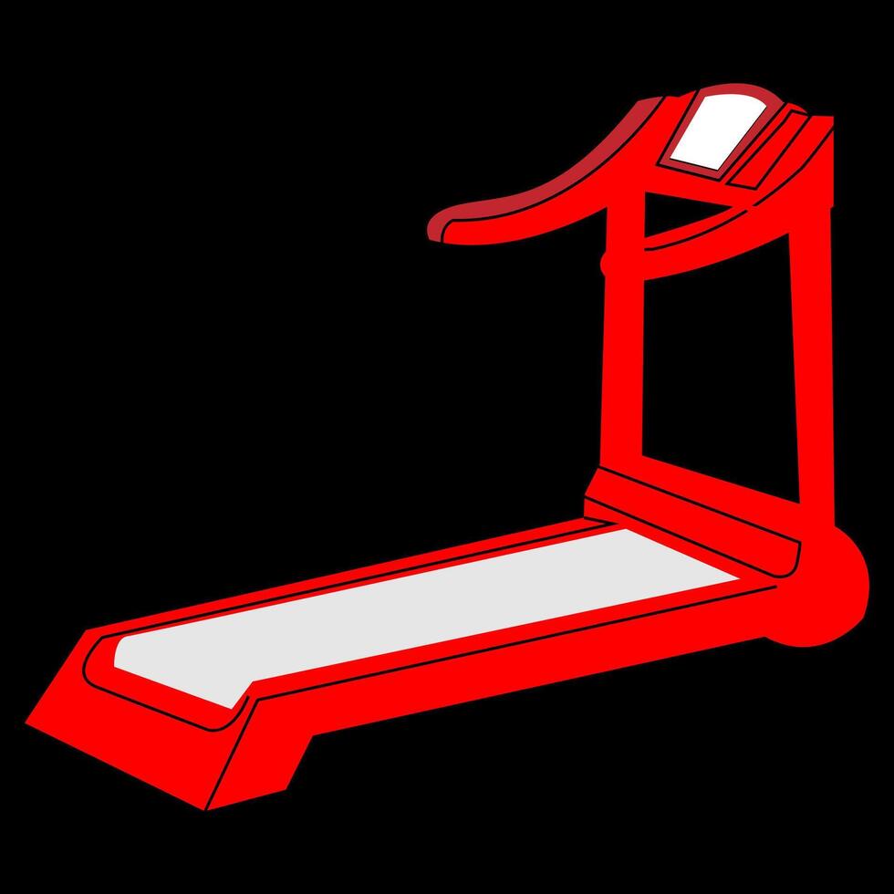 ELECTRIC WALKING TREADMILL ICON ILLUSTRATIOM SYMBOL DESIGN vector
