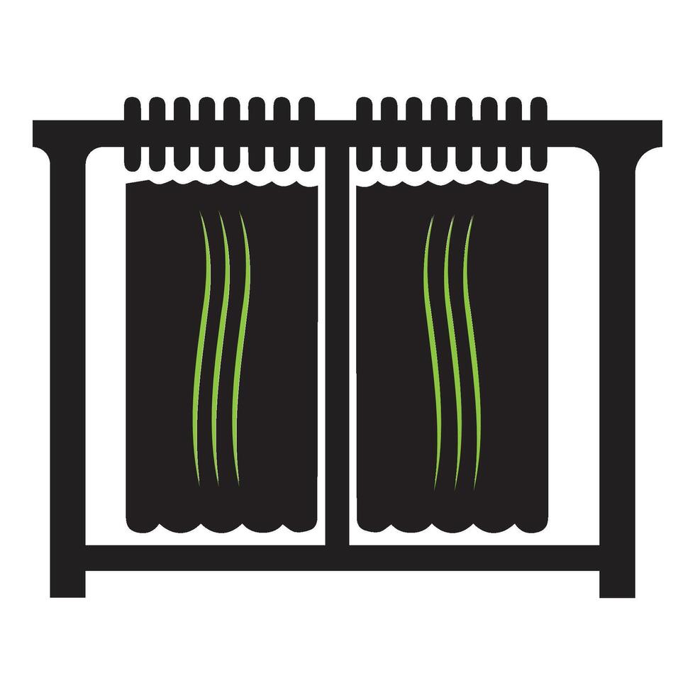 curtain icon vectors illustration symbol design