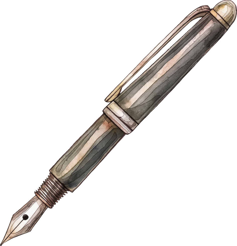 Vintage ▾ penna acquerello png