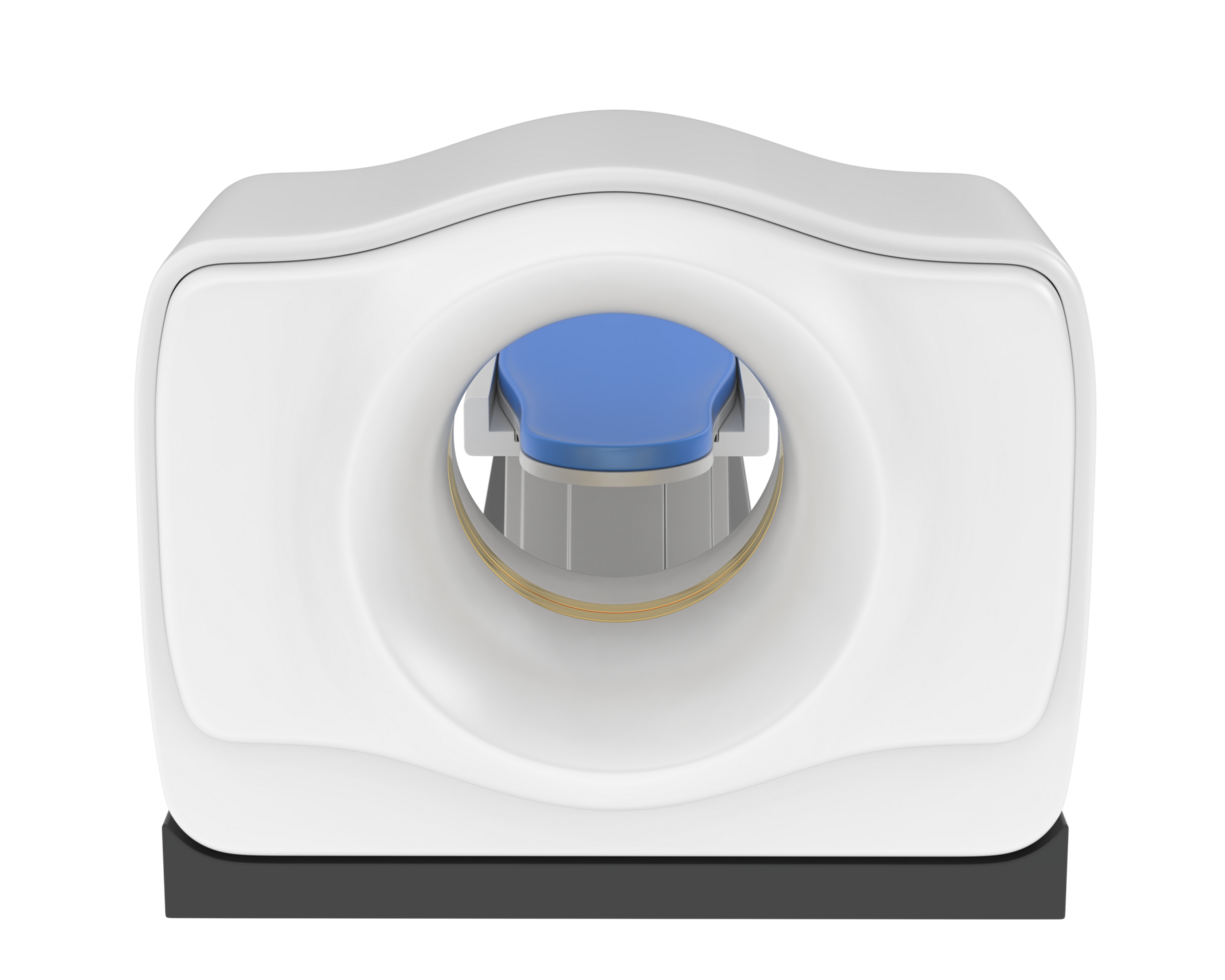 MRI scanner isolated on background. 3d rendering - illustration png