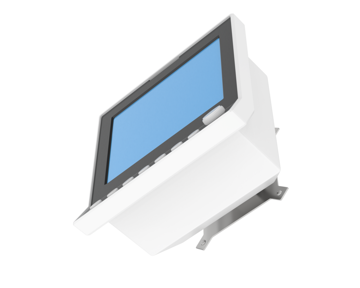 ECG monitor isolated on background. 3d rendering - illustration png