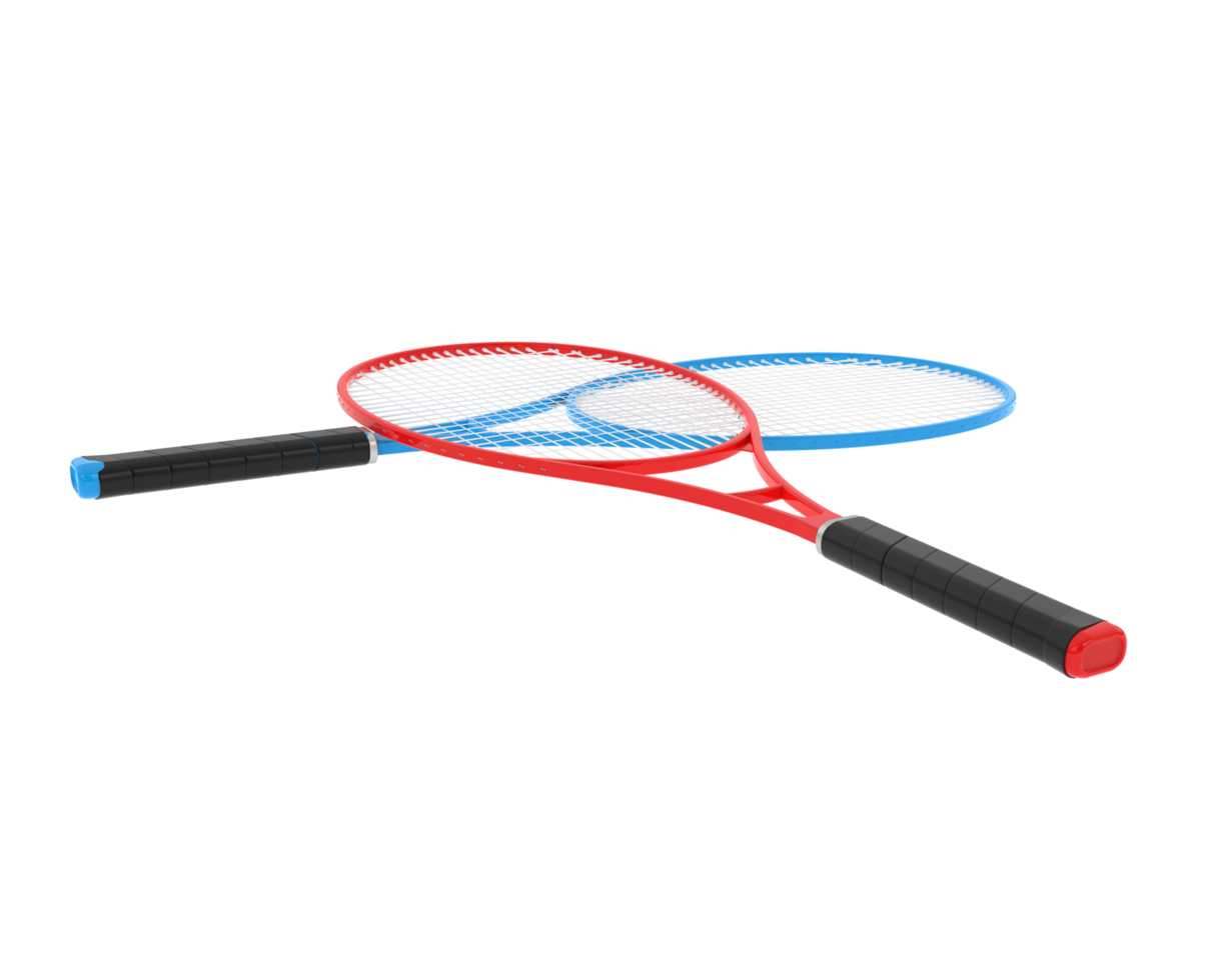 Racket isolated on background. 3d rendering - illustration png