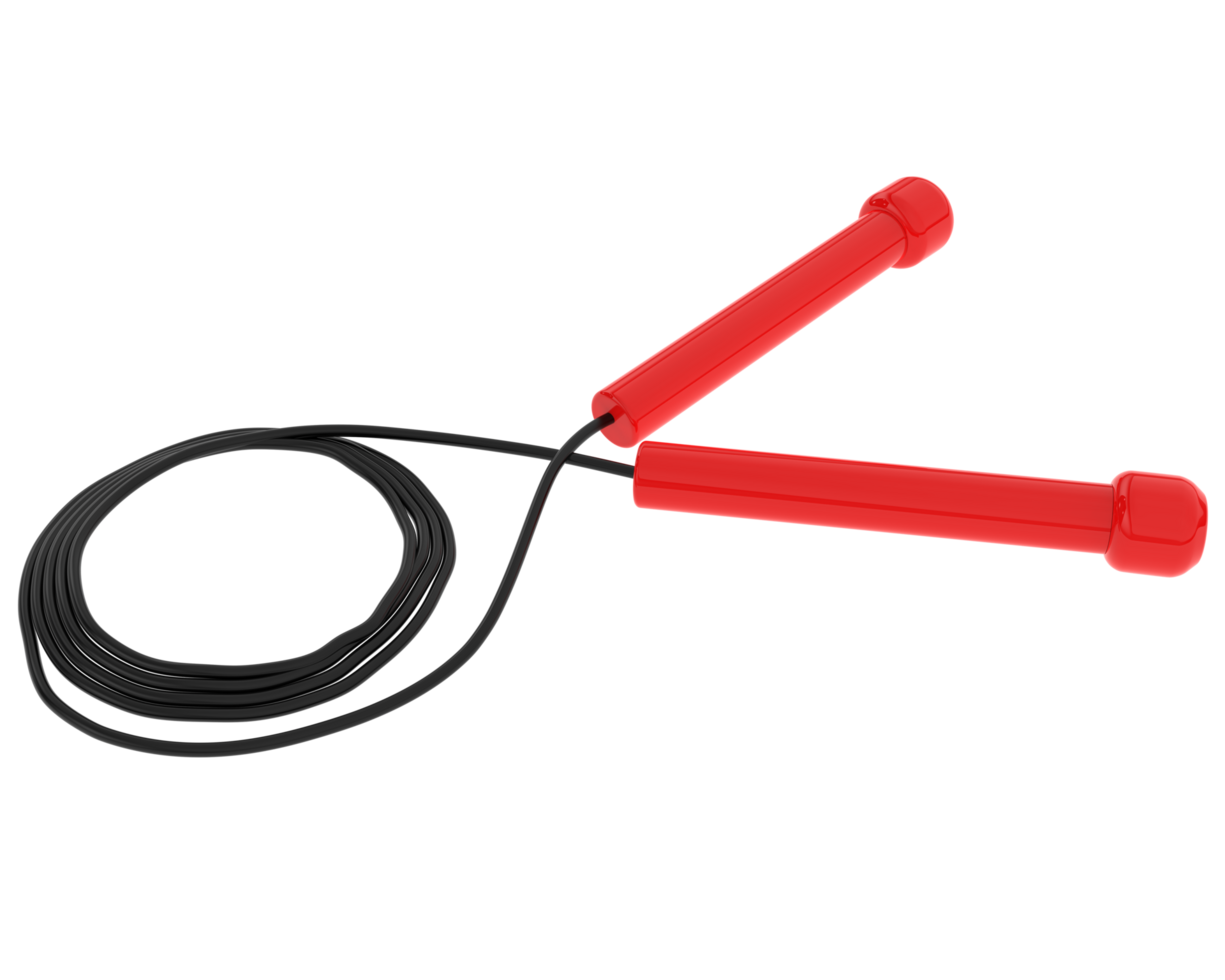Jump rope isolated on background. 3d rendering - illustration png