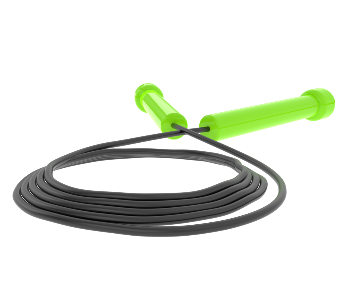 Jump rope isolated on background. 3d rendering - illustration png