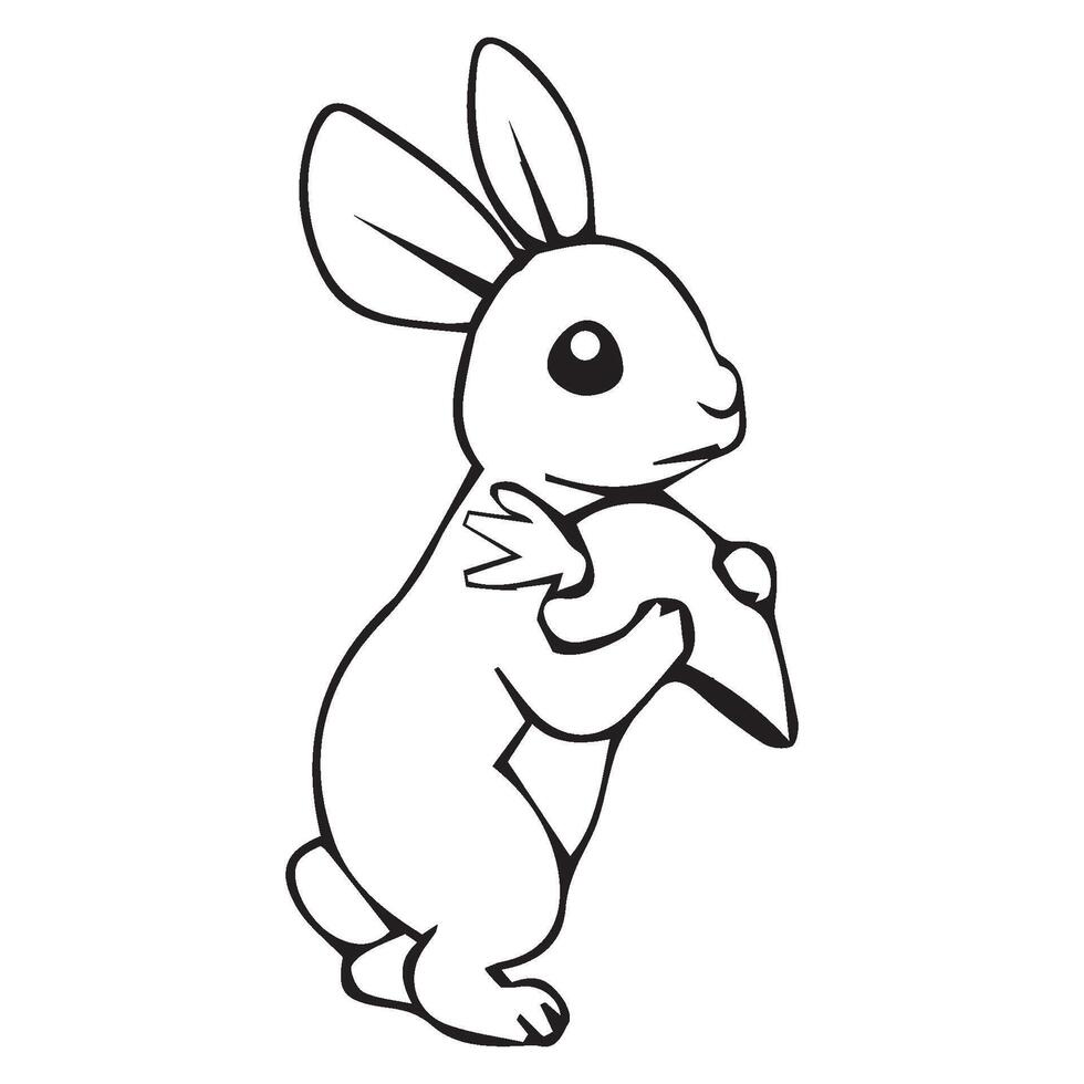rabbit icon vectors illustration symbol design