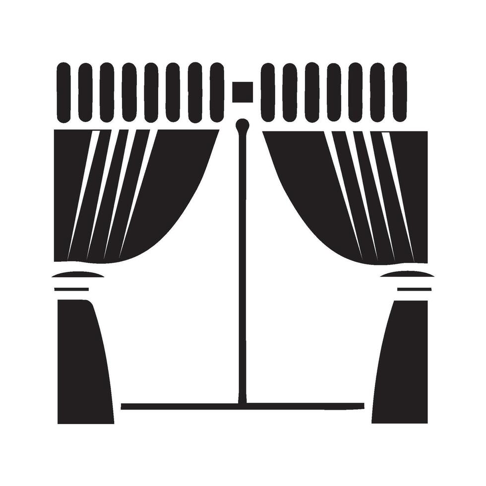 curtain icon vectors illustration symbol design