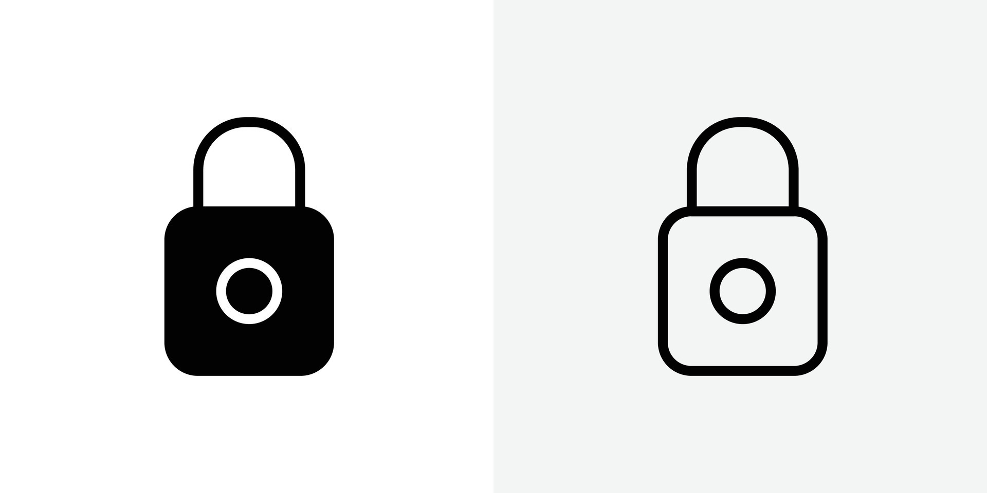 Lock icon set 46345855 Vector Art at Vecteezy