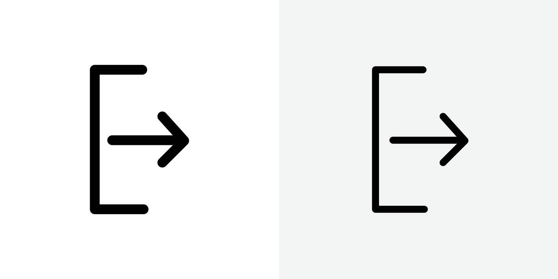Exit icon set 46346013 Vector Art at Vecteezy