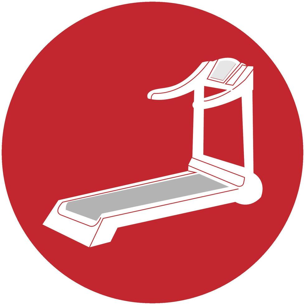 ELECTRIC WALKING TREADMILL ICON ILLUSTRATIOM SYMBOL DESIGN vector