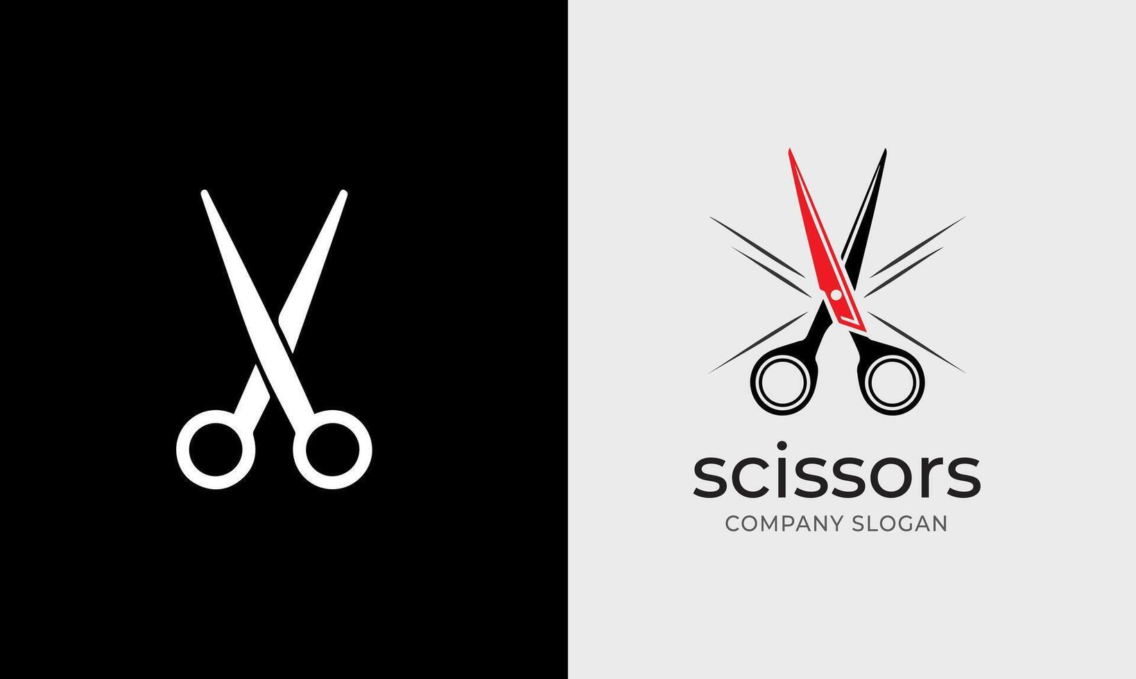 Scissors icon, tailor barber hair cut business tool logo element symbol Scissors photo vector