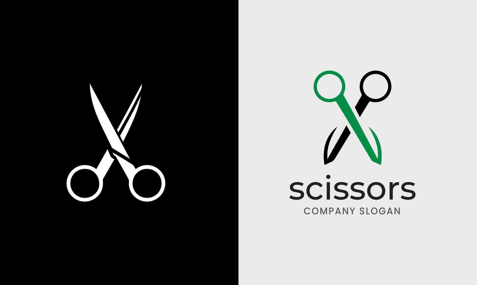 Scissors icon, tailor barber hair cut business tool logo element symbol Scissors photo vector