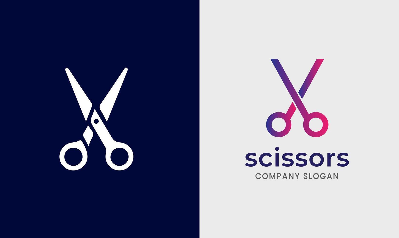 Scissors icon, tailor barber hair cut business tool logo element symbol Scissors photo vector