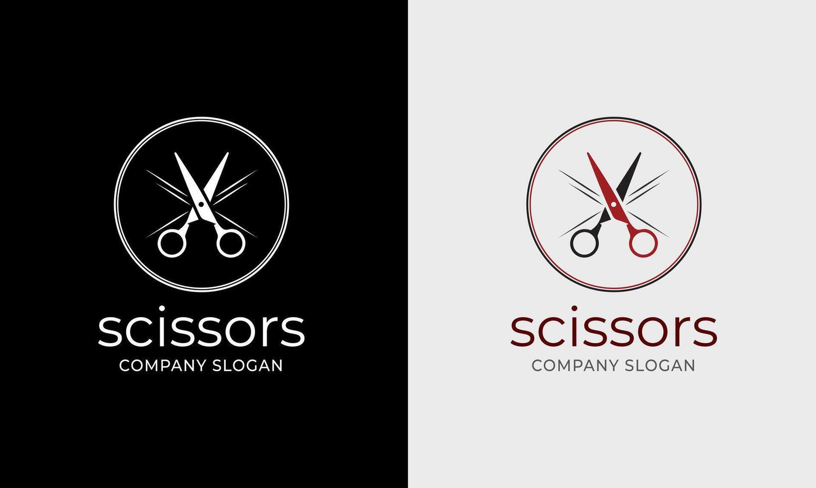 Scissors icon, tailor barber hair cut business tool logo element symbol Scissors photo vector