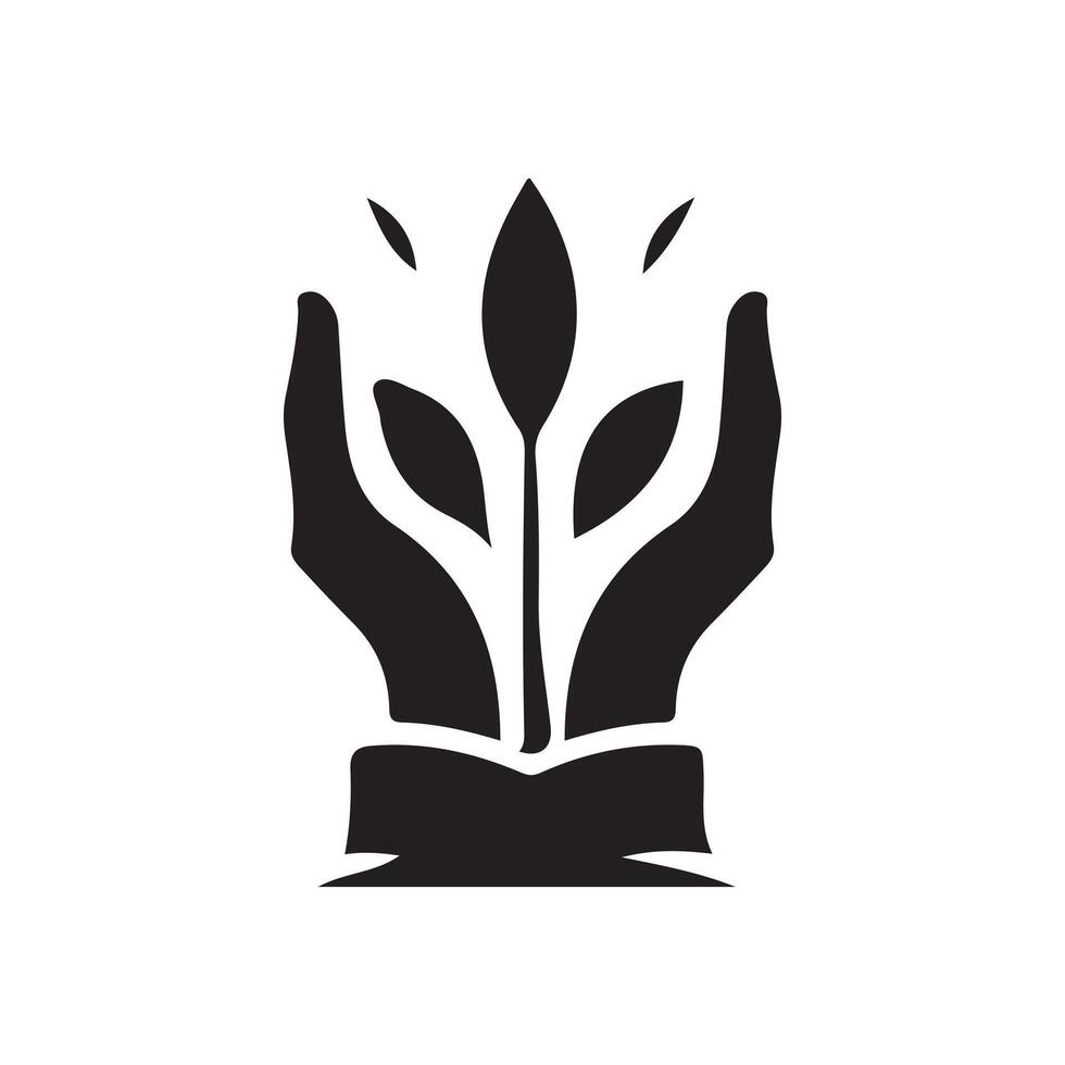Christian symbols silhouette art illustration. vector