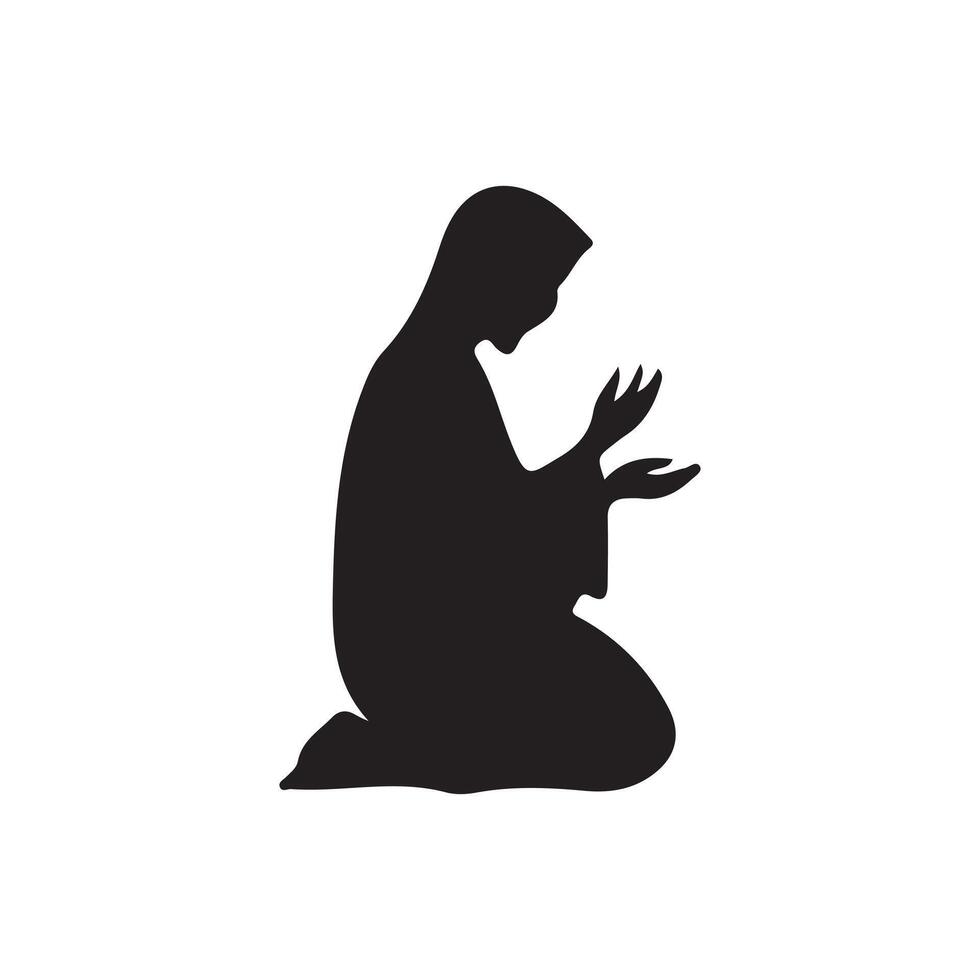 Christian symbols silhouette art illustration. vector