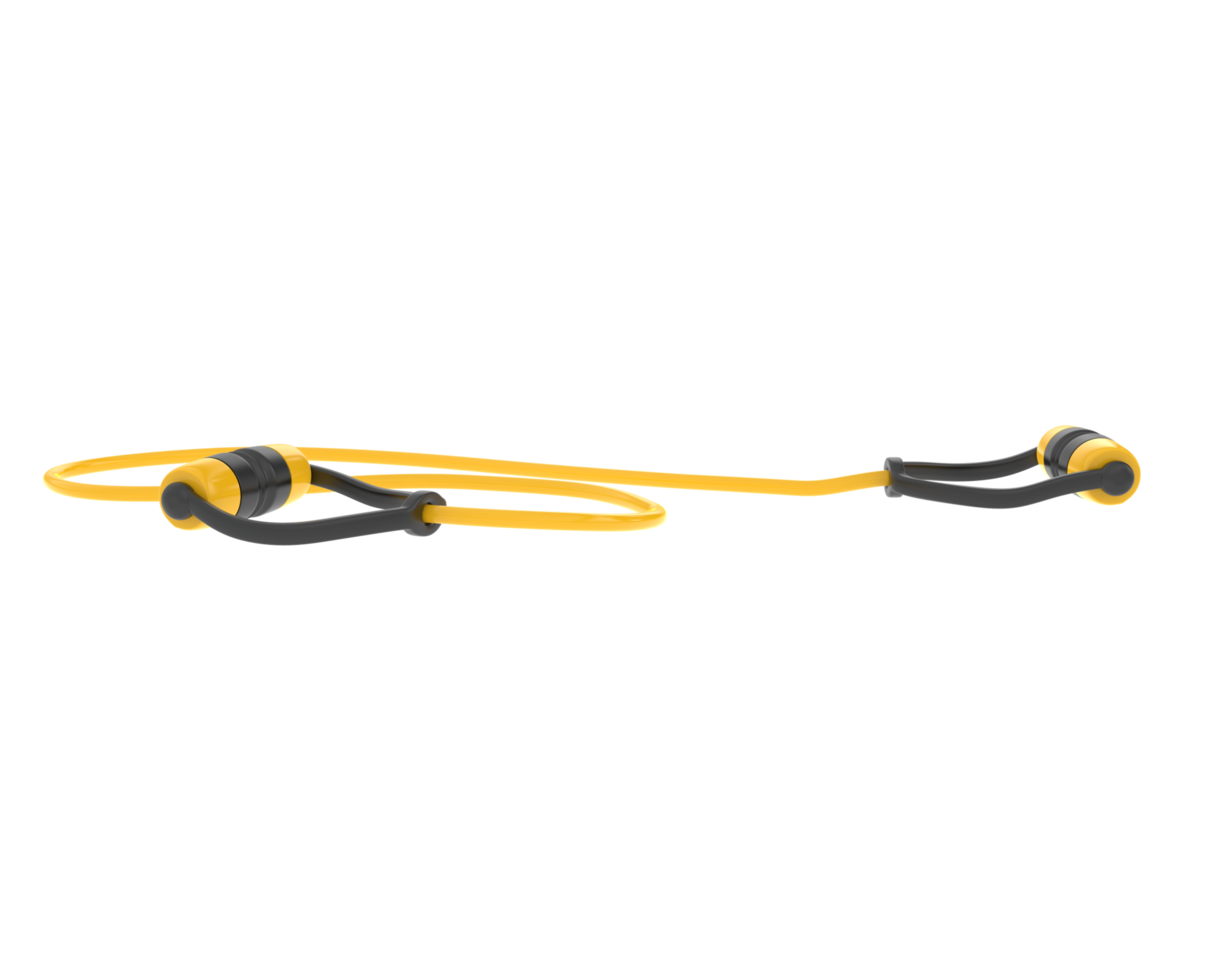 Elastic rope isolated on background. 3d rendering - illustration png