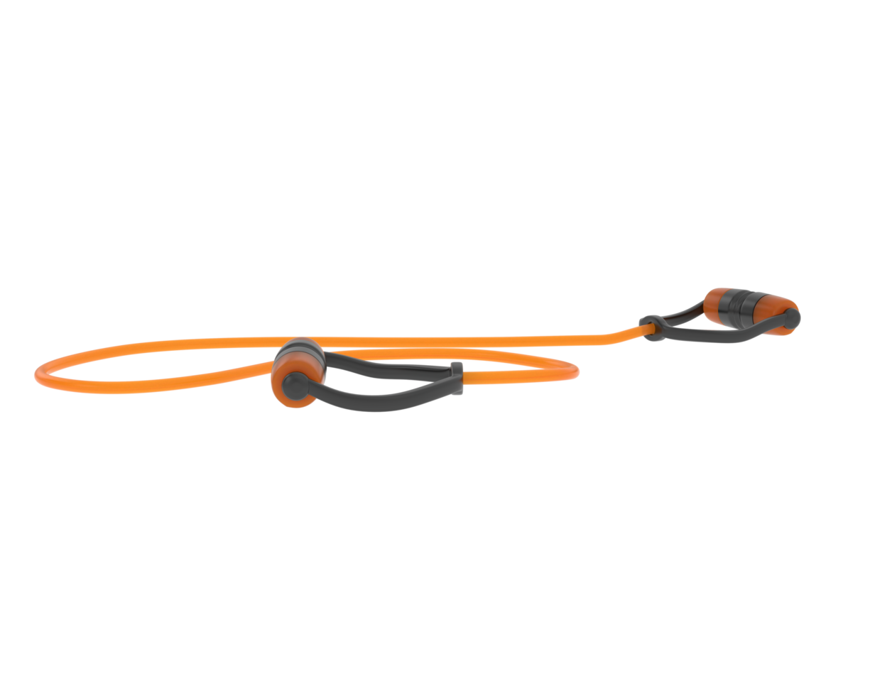 Elastic rope isolated on background. 3d rendering - illustration png