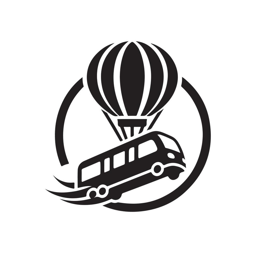 transport logo template illustration vector