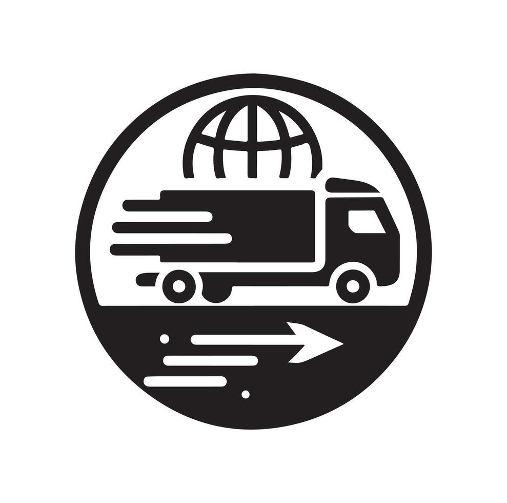 transport logo template illustration vector