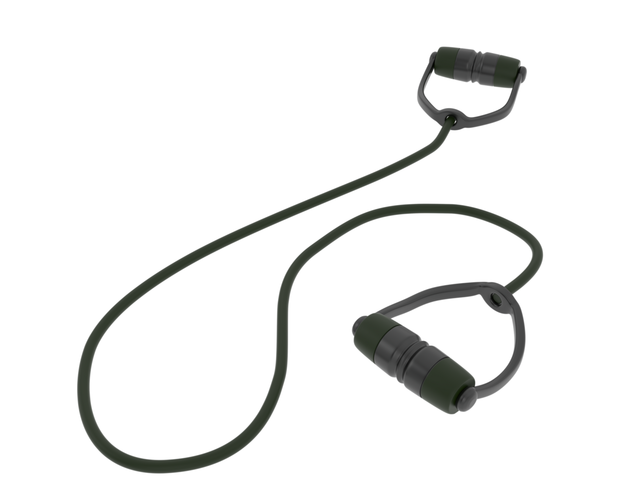 Elastic rope isolated on background. 3d rendering - illustration png