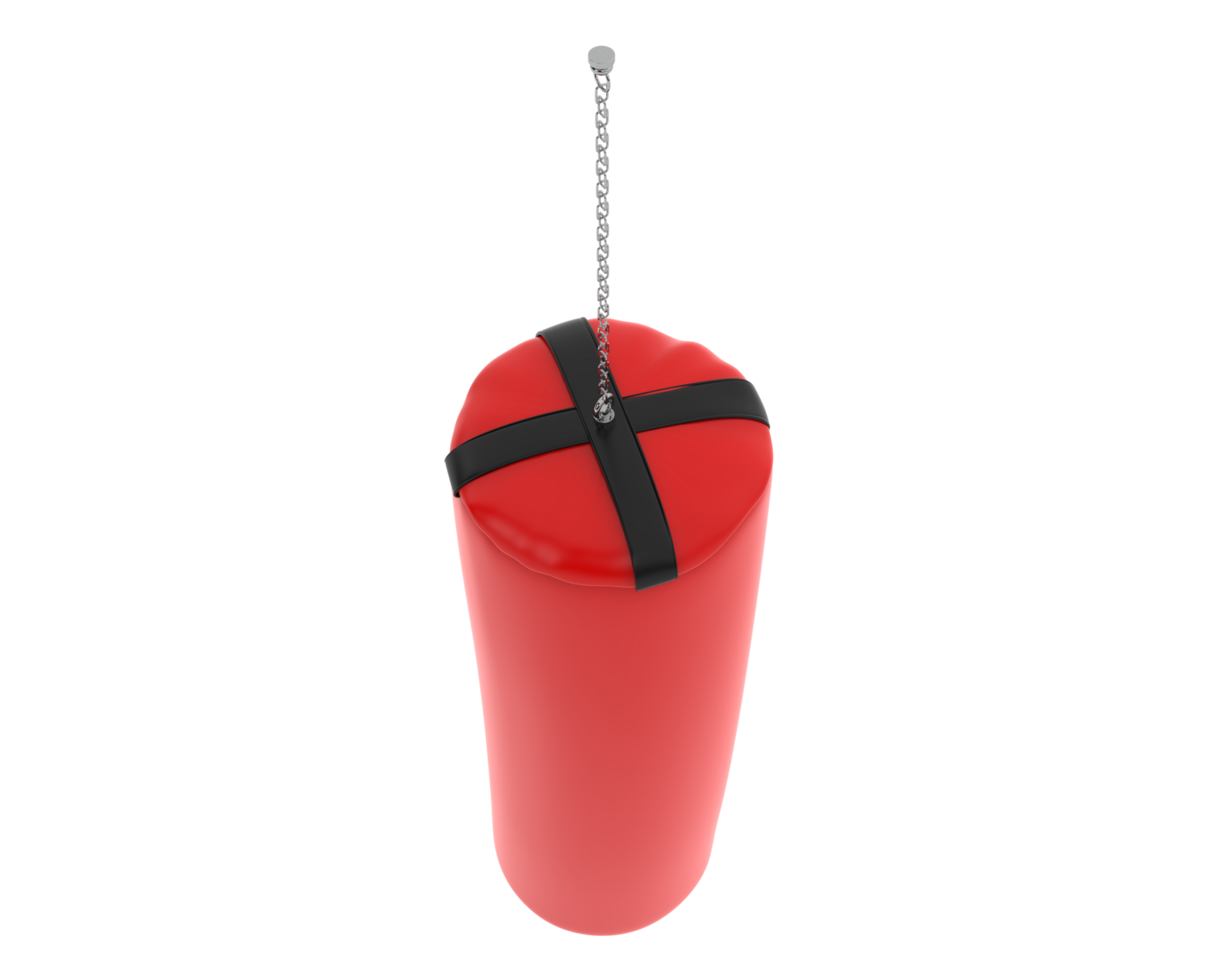 Punching bag isolated on background. 3d rendering - illustration png