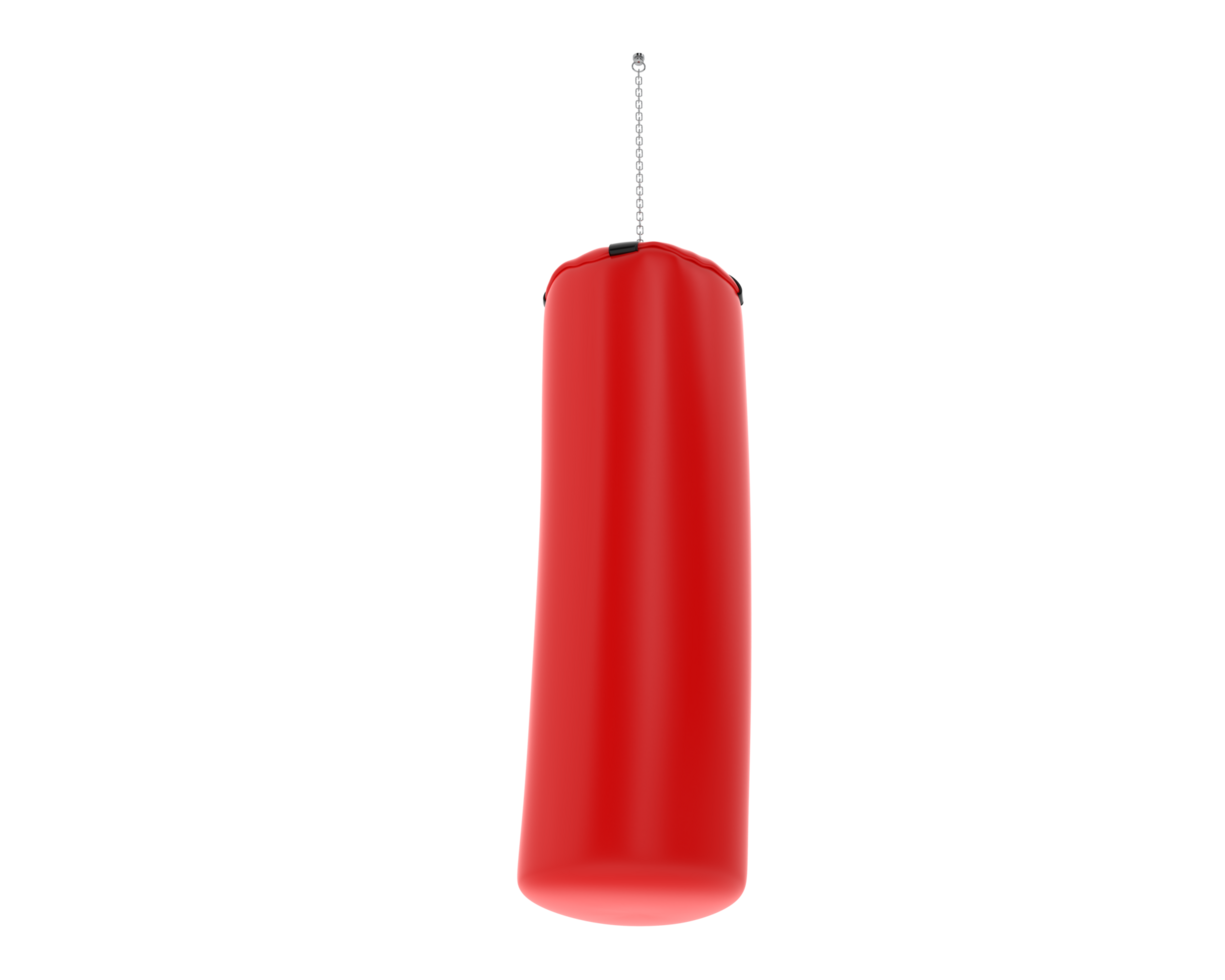 Punching bag isolated on background. 3d rendering - illustration png