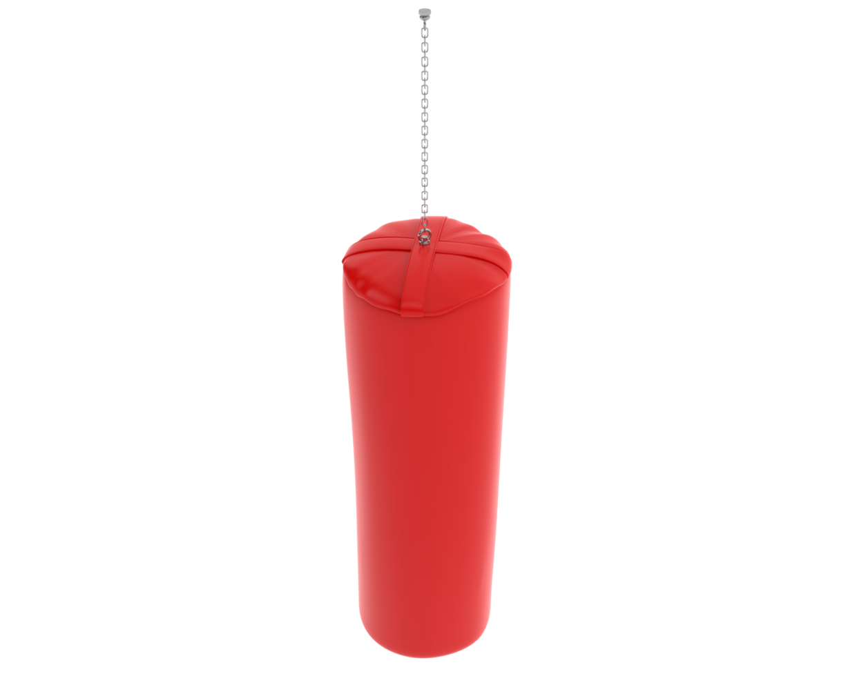 Punching bag isolated on background. 3d rendering - illustration png