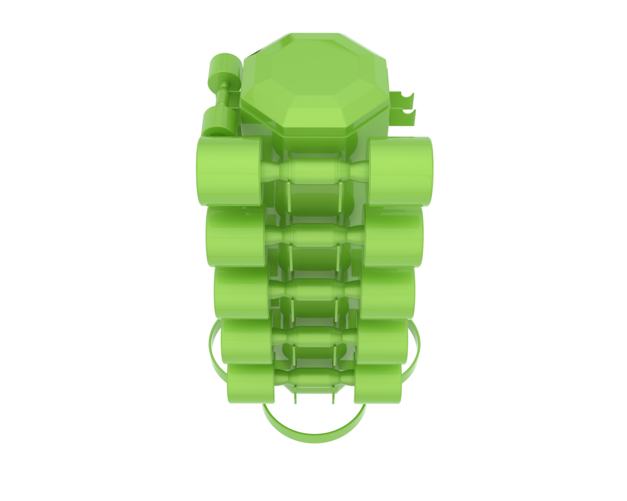 Weight tree with dumbbells isolated on background. 3d rendering - illustration png
