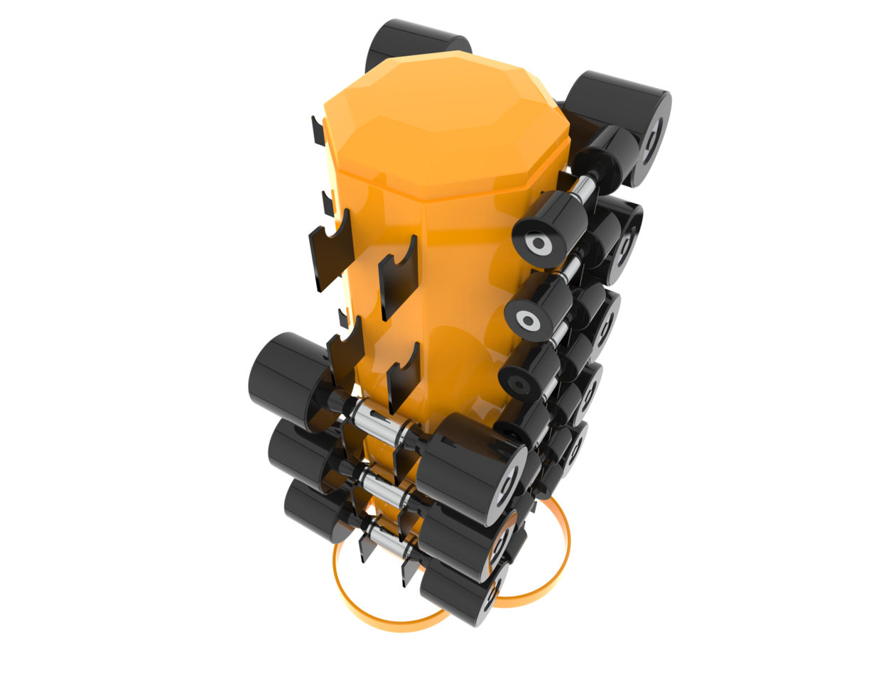Weight tree with dumbbells isolated on background. 3d rendering - illustration png