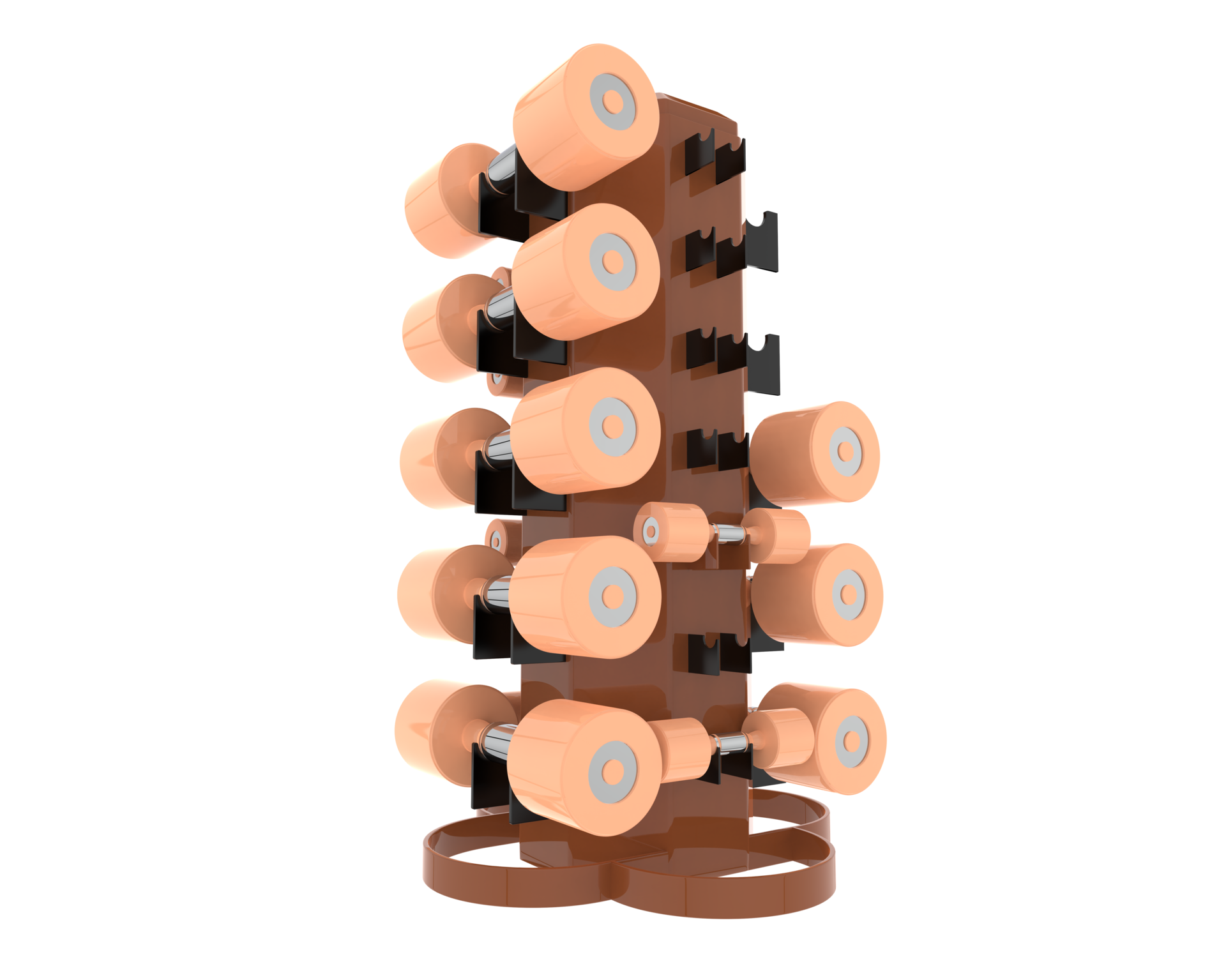 Weight tree with dumbbells isolated on background. 3d rendering illustration 46348202 PNG