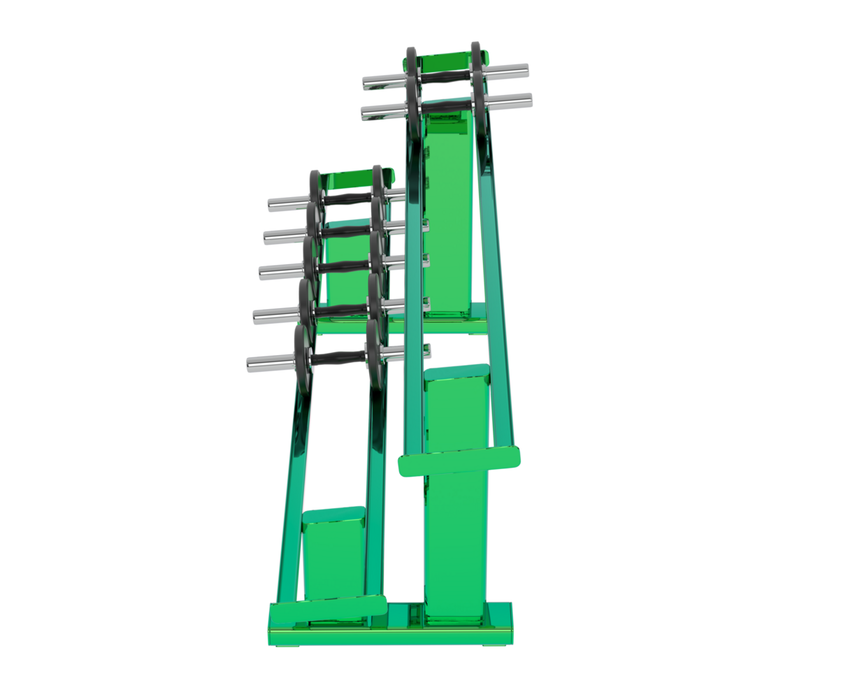 haltères sur grille isolé sur Contexte. 3d le rendu - illustration png