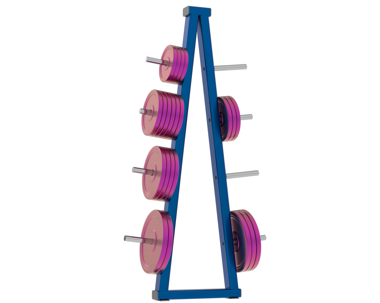 Weight tree isolated on background. 3d rendering - illustration png