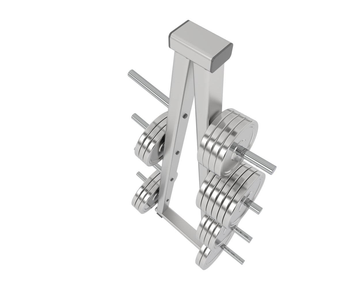 Weight tree isolated on background. 3d rendering - illustration png
