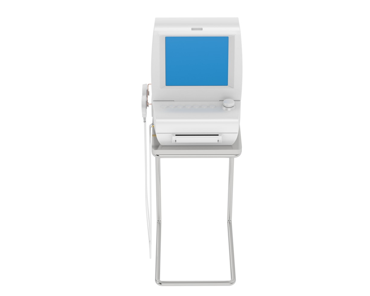 Fetal monitor isolated on background. 3d rendering - illustration png