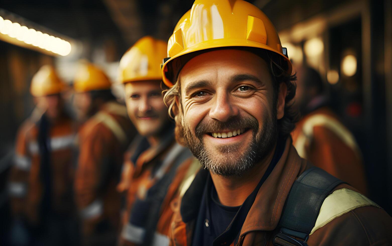 Caucasian young civil engineer man checking the status of machine industry of factory. Ai-Generated photo