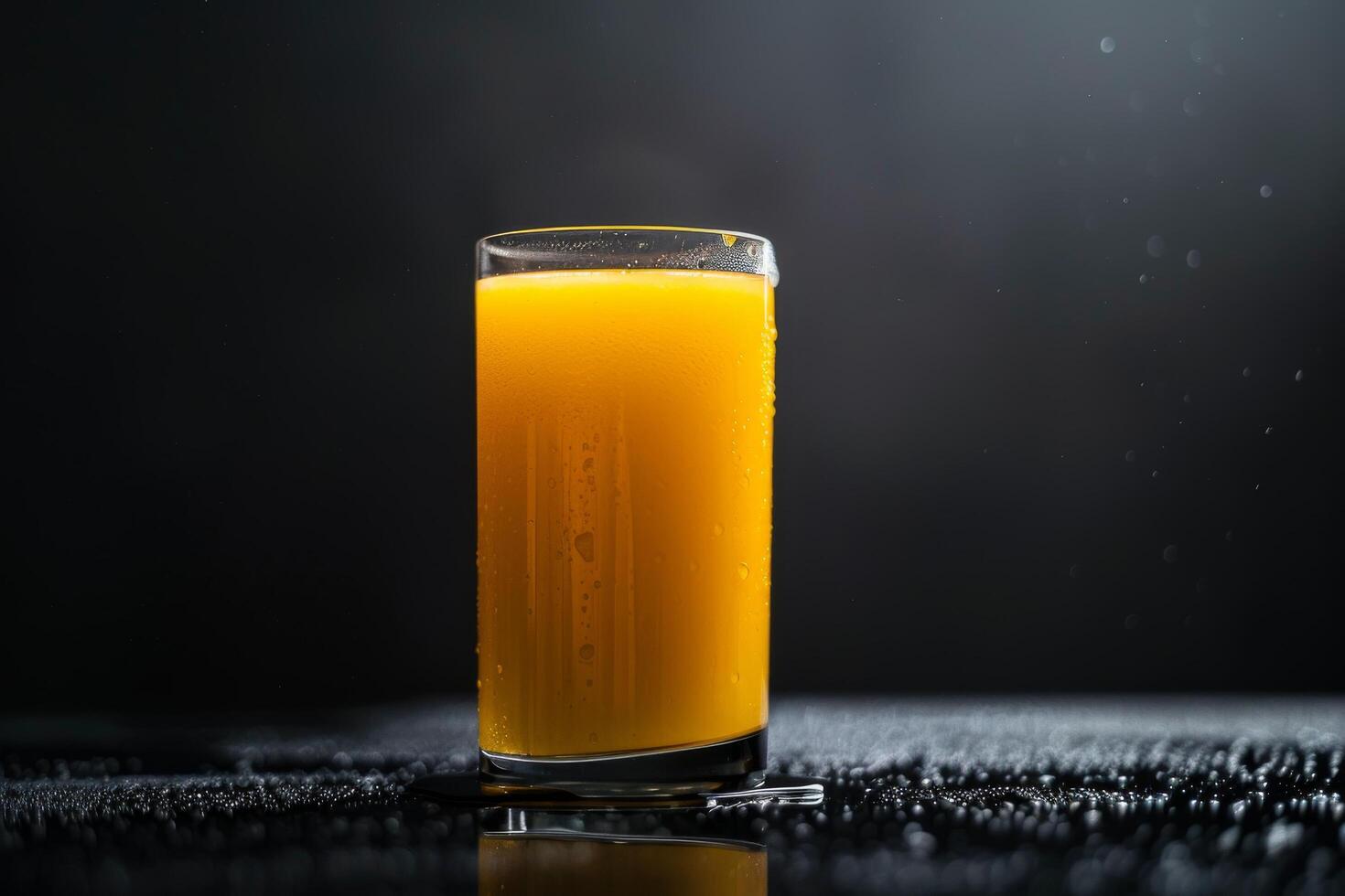 Idyllic and charming orange juice landscapes for print design photo
