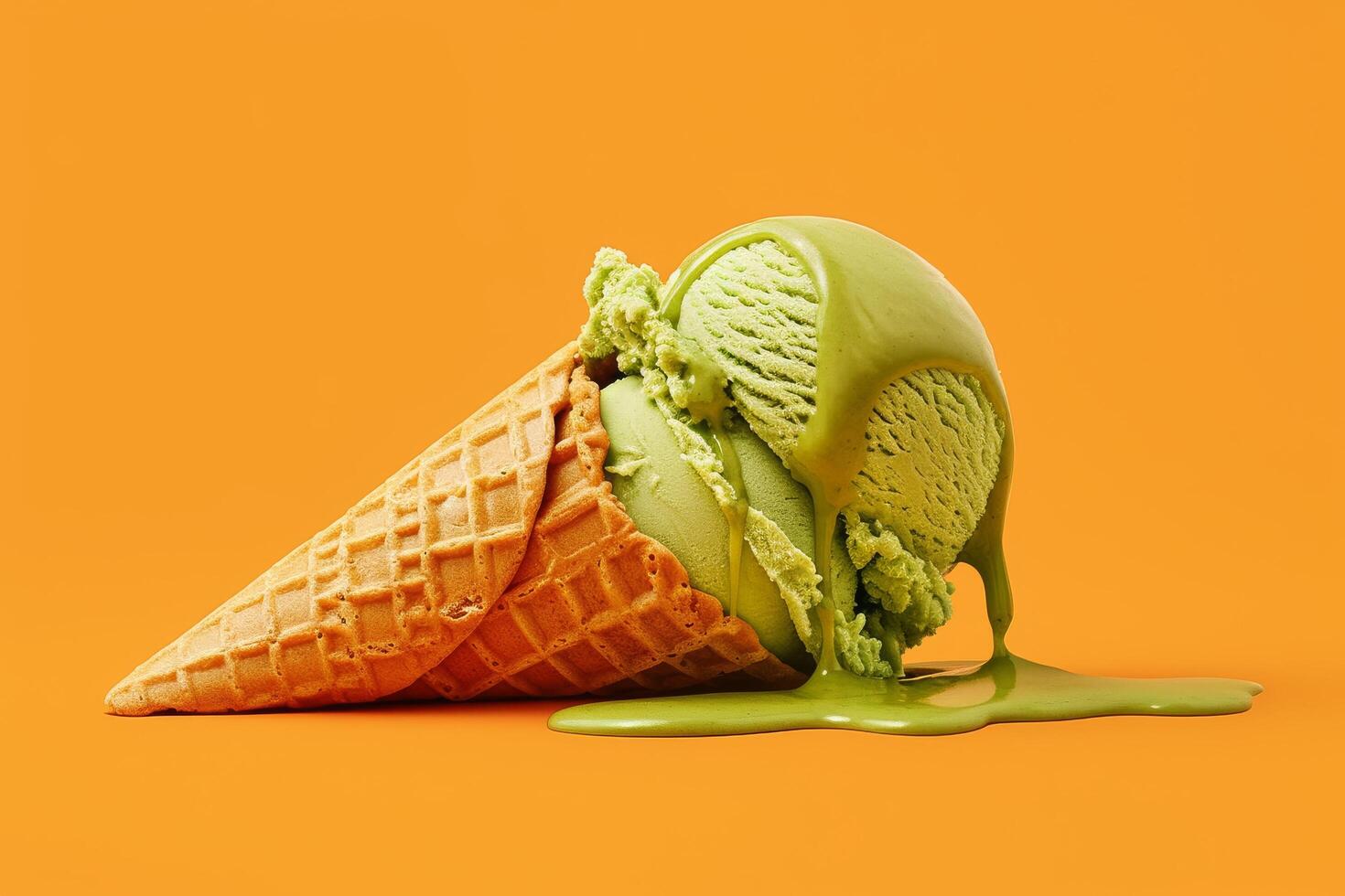 Colorful ice cream patterns for packaging design photo