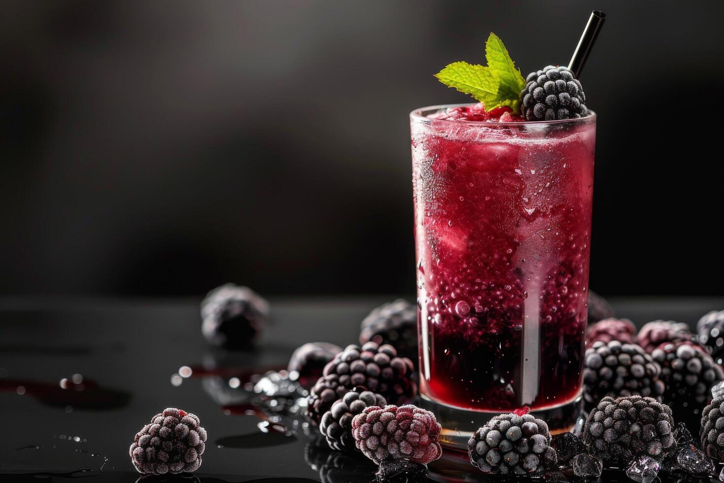 Appetizing blackberry juice backgrounds for graphic projects photo
