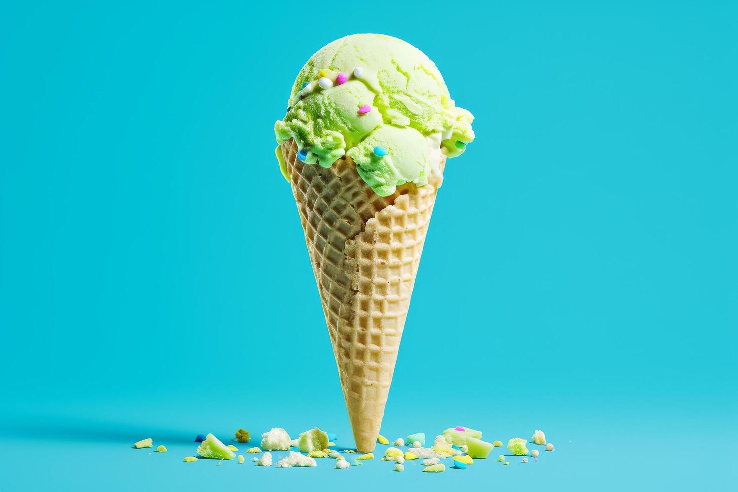 Tantalizing ice cream illustrations perfect for ad campaigns photo